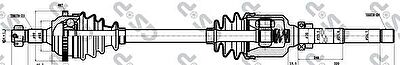 GSP 245016 приводной вал на PEUGEOT 206 SW (2E/K)