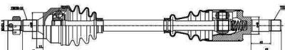 GSP 245023 приводной вал на PEUGEOT 405 I Break (15E)