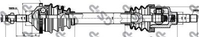 GSP 245027 Привод в сборе PEUGEOT 206 1.1-1.6 98- лев. (ABS) (32723C)