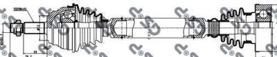 GSP 261002 Привод в сборе VW G3/PASSAT 1.8-2.0 88-98 прав. (1H0407272N)