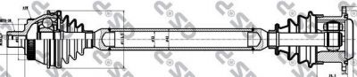 GSP 299113 ШРУС с валом правый(+ABS) AUDI A6 1,9TDI/2,8/2,4/2,5TDI 97- 4B0407272C (303313)