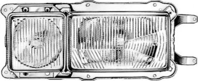 Hella 1EE 003 737-371 основная фара на VW SCIROCCO (53B)