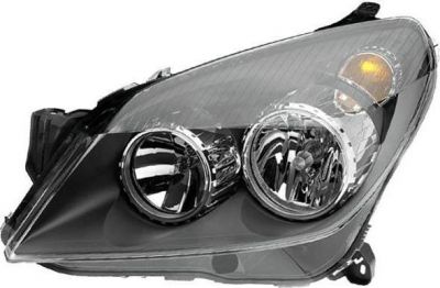 HELLA Фара L OPEL ASTRA H 04- (черная) (1EG270370-311)