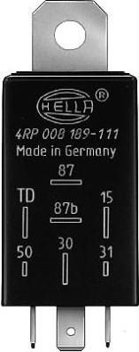 Hella 4RP 008 189-111 реле, топливный насос на PEUGEOT 205 I (741A/C)