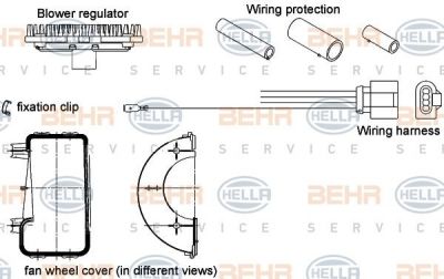 Hella 5HL 351 320-801 регулятор, вентилятор салона на VOLVO FM 9