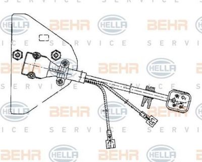 Hella 5HL 351 321-051 регулятор, вентилятор салона на MERCEDES-BENZ S-CLASS (W126)