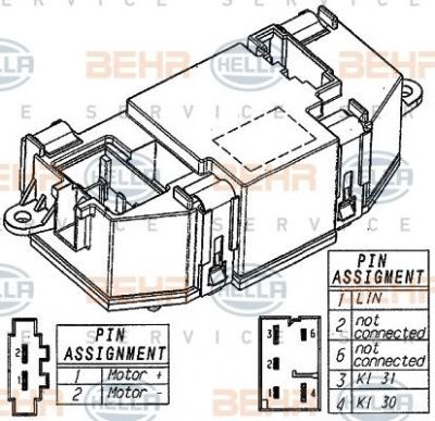 Hella 5HL 351 321-521 регулятор, вентилятор салона на AUDI A4 Avant (8K5, B8)