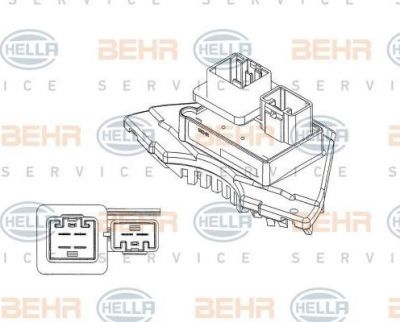 HELLA Блок управления отоплением VOLVO S80/V70 98-г (5HL351321-231, 5HL351321-231)