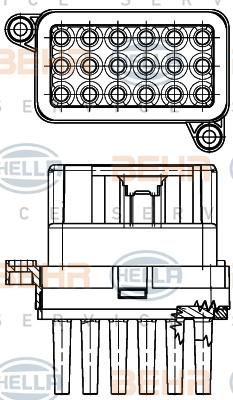 HELLA Блок управл.отопит. FORD FOCUS II/MONDEO (1433503, 5HL351332-341)