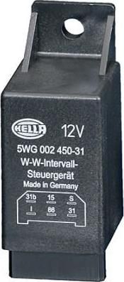 Hella 5WG 002 450-311 реле, интервал включения стеклоочистителя на MERCEDES-BENZ T1 c бортовой платформой/ходовая часть (602)