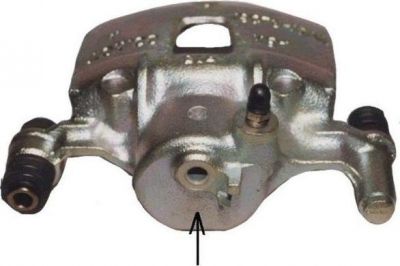 Hella 8AC 355 388-681 тормозной суппорт на HYUNDAI ACCENT I (X-3)