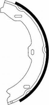 Hella 8DA 355 050-781 комплект тормозных колодок, стояночная тормозная с на MERCEDES-BENZ S-CLASS (W221)