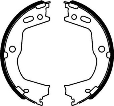 Hella 8DA 355 050-981 комплект тормозных колодок, стояночная тормозная с на HYUNDAI GENESIS купе