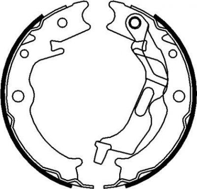 Hella 8DA 355 051-011 комплект тормозных колодок, стояночная тормозная с на CHEVROLET LACETTI (J200)