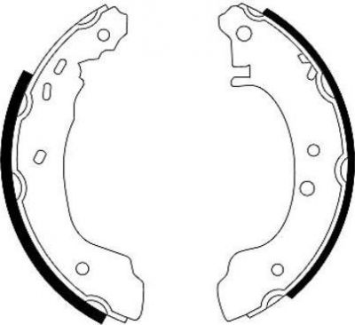 Hella 8DB 355 001-271 комплект тормозных колодок на NISSAN PRIMERA Traveller (W10)