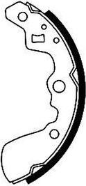 Hella 8DB 355 001-551 комплект тормозных колодок на SUZUKI SWIFT II седан (AH, AJ)