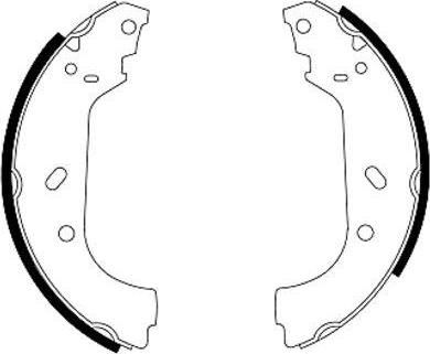 Hella 8DB 355 001-641 комплект тормозных колодок на PEUGEOT EXPERT фургон (222)