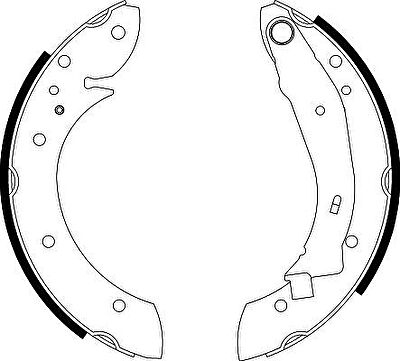 Hella 8DB 355 001-721 комплект тормозных колодок на PEUGEOT PARTNER фургон (5)