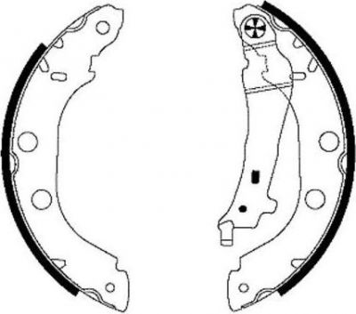 Hella 8DB 355 001-751 комплект тормозных колодок на NISSAN KUBISTAR (X76)