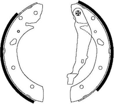 Hella 8DB 355 001-761 комплект тормозных колодок на TOYOTA AVENSIS (_T22_)