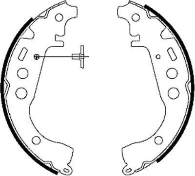 Hella 8DB 355 001-771 комплект тормозных колодок на TOYOTA YARIS (NHP13_, NSP13_, NCP13_, KSP13_, NLP13_)
