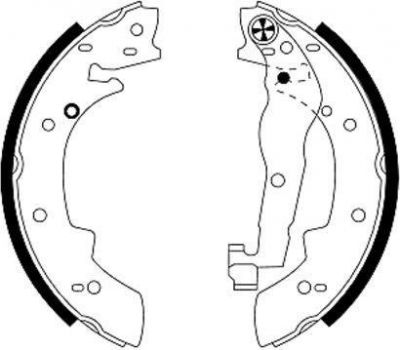 Hella 8DB 355 001-991 комплект тормозных колодок на 3 (E30)