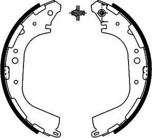 Hella 8DB 355 002-341 комплект тормозных колодок на NISSAN PATHFINDER II (R50)