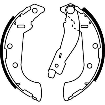 Hella 8DB 355 002-381 комплект тормозных колодок на PEUGEOT 306 (7B, N3, N5)