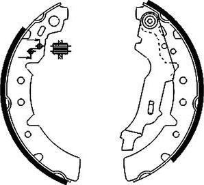 Hella 8DB 355 002-391 комплект тормозных колодок на TOYOTA CARINA E седан (_T19_)