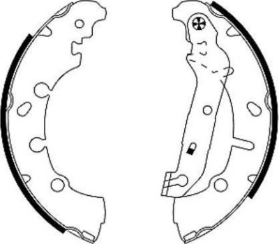 Hella 8DB 355 002-411 комплект тормозных колодок на FORD FIESTA IV (JA_, JB_)