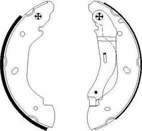 Hella 8DB 355 002-511 комплект тормозных колодок на FORD TRANSIT c бортовой платформой/ходовая часть