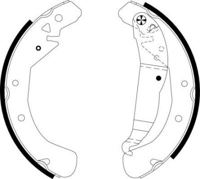 Hella 8DB 355 002-631 комплект тормозных колодок на OPEL ASTRA H (L48)