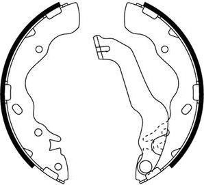 Hella 8DB 355 002-761 комплект тормозных колодок на HYUNDAI ACCENT II седан (LC)