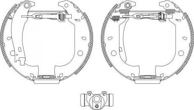 Hella 8DB 355 003-631 комплект тормозных колодок на FIAT TEMPRA S.W. (159)