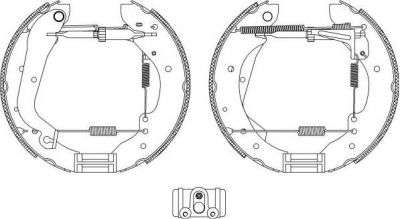 Hella 8DB 355 003-641 комплект тормозных колодок на FIAT DUCATO c бортовой платформой/ходовая часть (290)