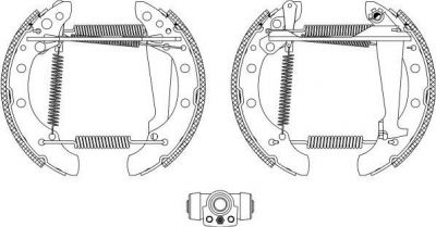 Hella 8DB 355 003-731 комплект тормозных колодок на VW PASSAT (32B)