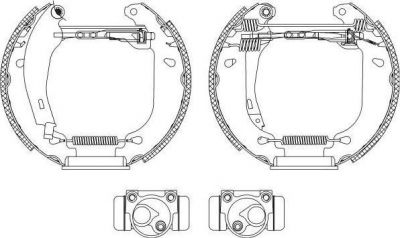 Hella 8DB 355 003-771 комплект тормозных колодок на RENAULT 9 (L42_)