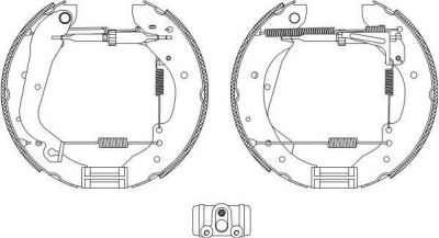 Hella 8DB 355 004-061 комплект тормозных колодок на FIAT DUCATO c бортовой платформой/ходовая часть (290)