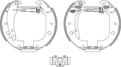 Hella 8DB 355 004-071 комплект тормозных колодок на FIAT MAREA Weekend (185)