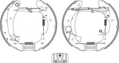 Hella 8DB 355 004-231 комплект тормозных колодок на FIAT DUCATO фургон (230L)