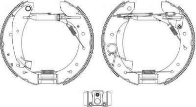 Hella 8DB 355 004-241 комплект тормозных колодок на PEUGEOT BOXER автобус (230P)