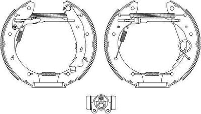 Hella 8DB 355 004-351 комплект тормозных колодок на PEUGEOT PARTNER фургон (5)