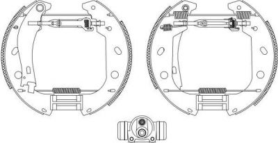 Hella 8DB 355 004-471 комплект тормозных колодок на FIAT MAREA Weekend (185)