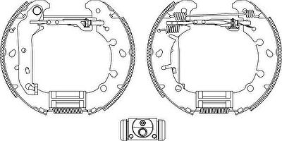 Hella 8DB 355 004-841 комплект тормозных колодок на FORD FUSION (JU_)