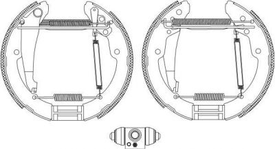 Hella 8DB 355 005-251 комплект тормозных колодок на SKODA OCTAVIA Combi (1U5)