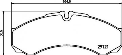 Hella 8DB 355 005-371 комплект тормозных колодок, дисковый тормоз на RENAULT TRUCKS MASCOTT c бортовой платформой/ходовая часть