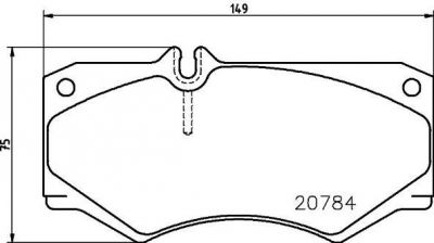 Hella 8DB 355 006-061 комплект тормозных колодок, дисковый тормоз на MERCEDES-BENZ T2/LN1 фургон/универсал