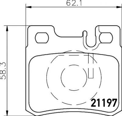 Hella 8DB 355 007-361 комплект тормозных колодок, дисковый тормоз на MERCEDES-BENZ C-CLASS универсал (S202)