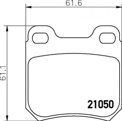 Hella 8DB 355 007-381 комплект тормозных колодок, дисковый тормоз на OPEL OMEGA A (16_, 17_, 19_)