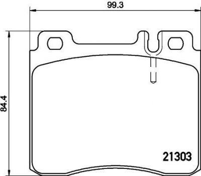 Hella 8DB 355 007-551 комплект тормозных колодок, дисковый тормоз на MERCEDES-BENZ S-CLASS (W140)